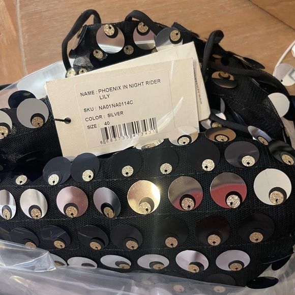 The New Arrivals by Ilkyaz Ozel Phoenix Sequined Midi Slip Dress NWT size 40 DE - Picture 4 of 4